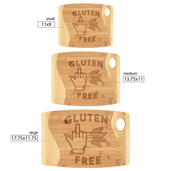 Gluten Free Middle Finger Cutting Board (Three Size Options)